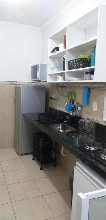 Apartamento No Canto Do Forte, Wi-Fi, Estacionamento Gratuito E Churrasqueira برايا جراندي المظهر الخارجي الصورة